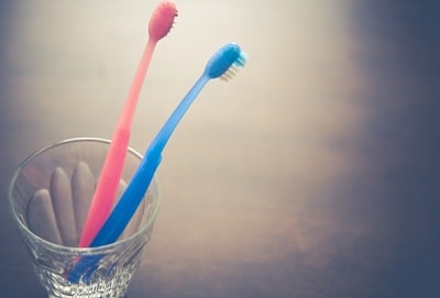 夫婦の歯ブラシ